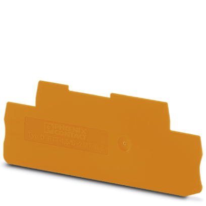 Phoenix Contact Terminal Block End Cover; D-PT 1.5/S-2MT-0.8 OG; 0.8mm Width; Orange